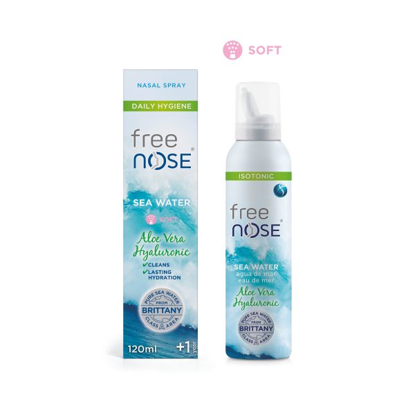 FREE NOSE® AGUA DE MAR ISOTÓNICA CON ALOE VERA Y ÁCIDO HIALURÓNICO